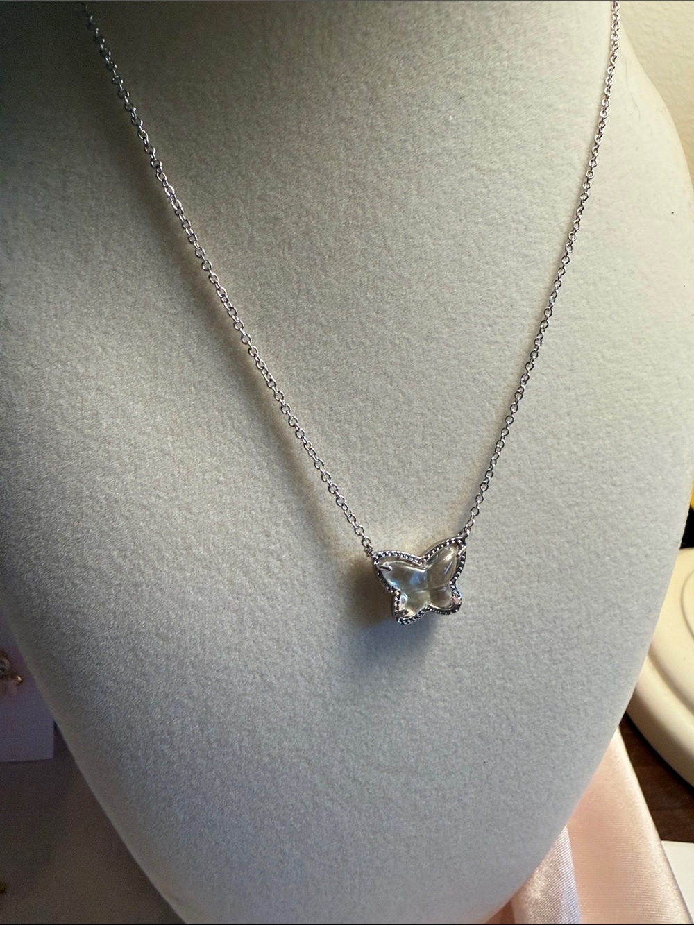 Kendra Scott Silver Butterfly Pendant Necklace